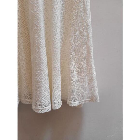Anthropologie Everly Lace Skater Dress - White - Size M - Picture 5 of 10